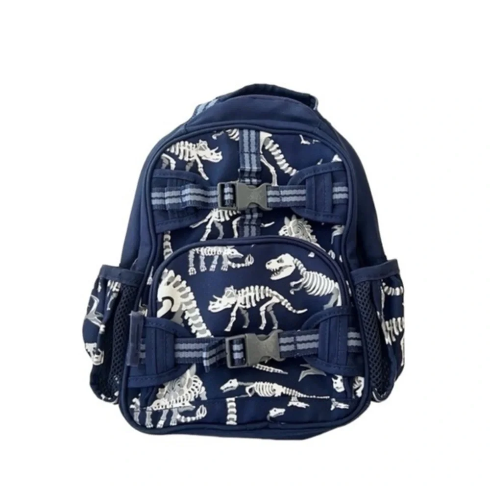 Pottery Barn Kids Mackenzie Navy Blue Dino Bones Glow-in-the-Dark Mini‎ Backpack
